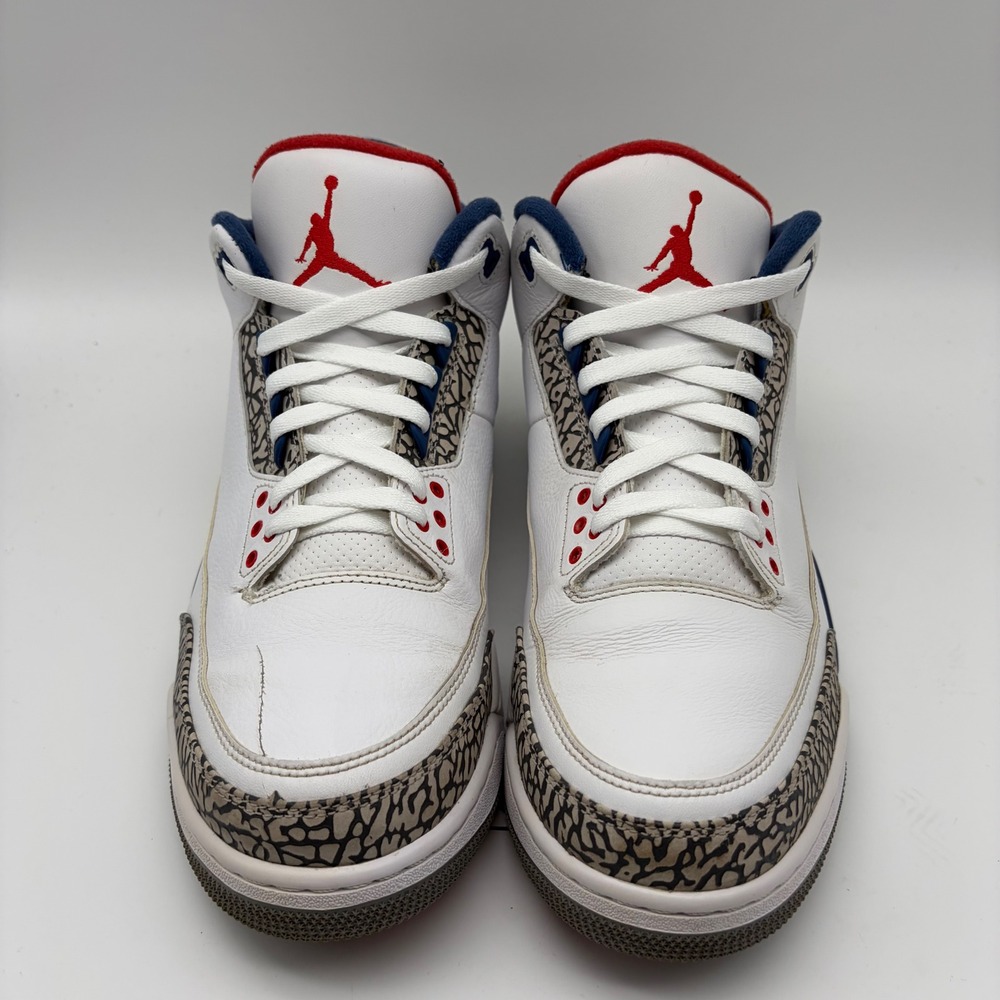 Air Jordan 3 Retro True Blue 2016 White Blue Red 854262-106 Mens 11.5 - Picture 5 of 8